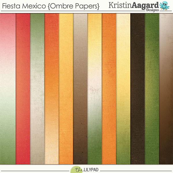 Fiesta Mexico Ombre Papers