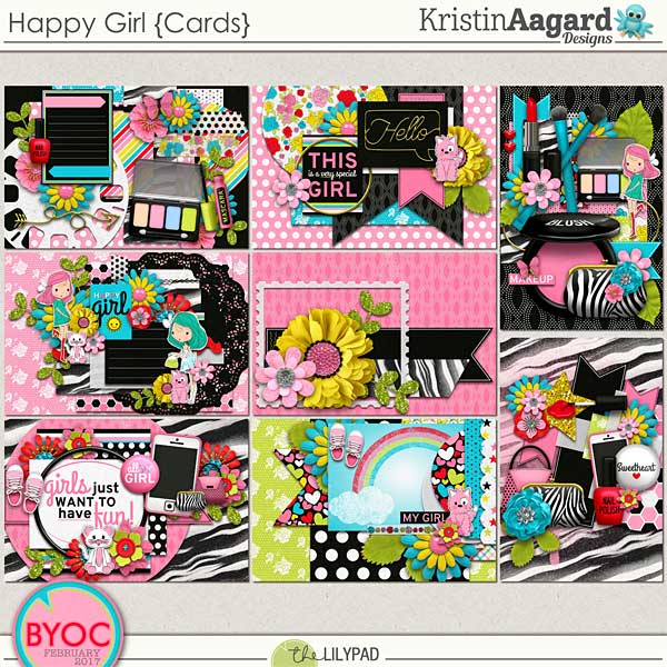 Happy Girl {Cards}