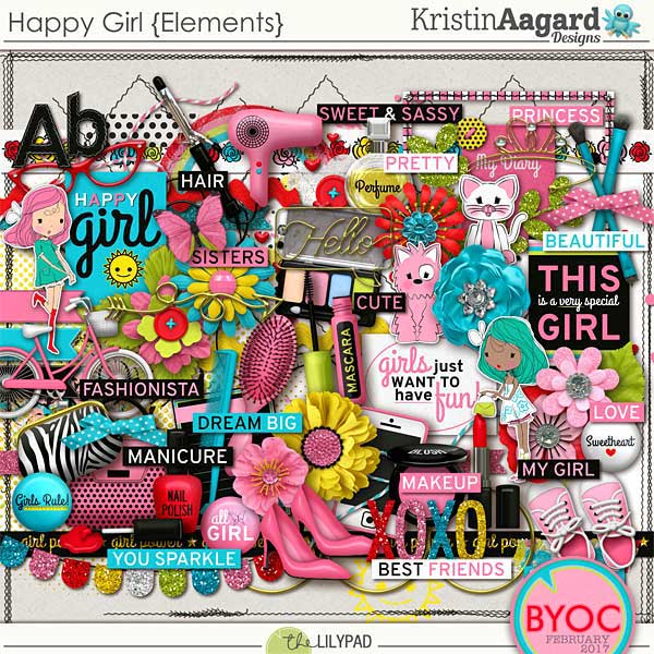 Happy Girl {Elements}