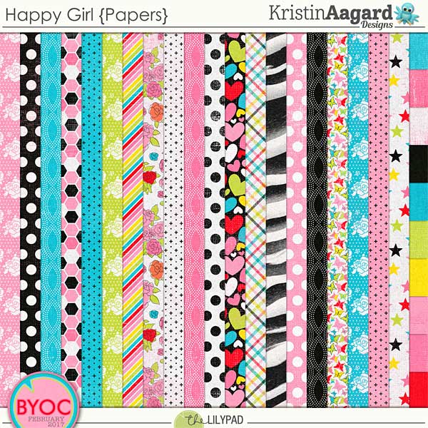 Happy Girl {Papers}