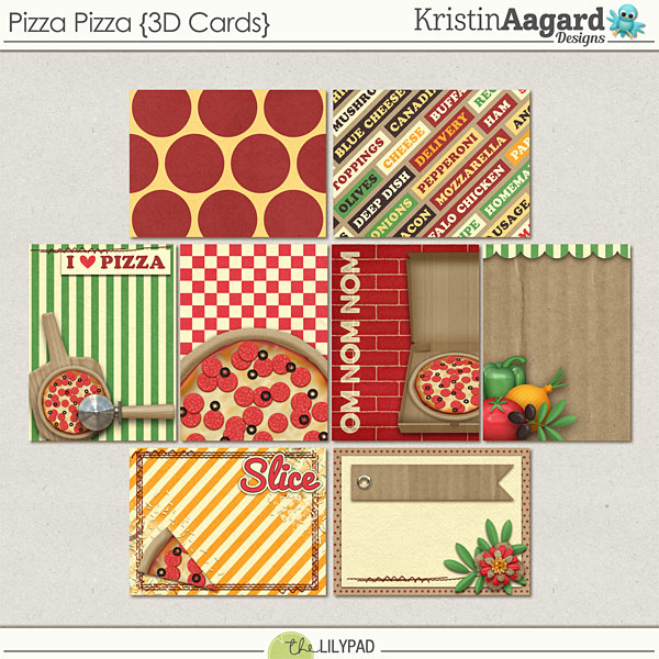 Pizza Pizza {3D Cards}