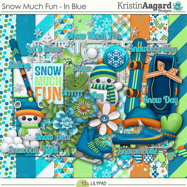 Snow Much Fun {In Blue}