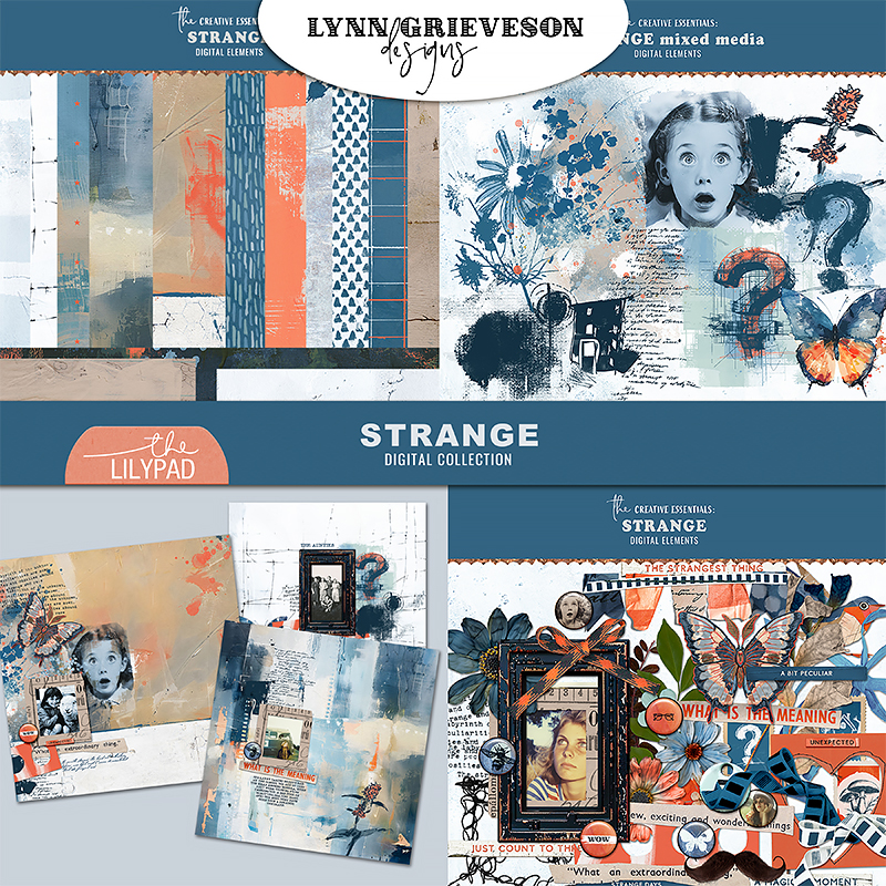 Strange Digital Scrapbooking Collection by Lynn Grieveson