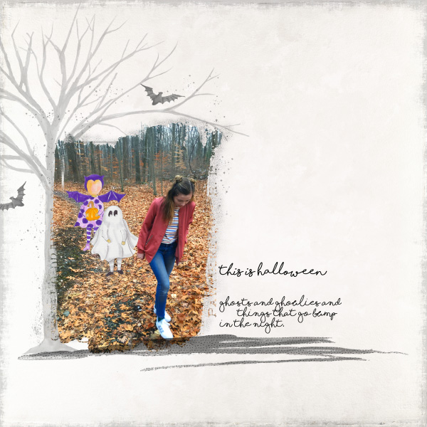 Watercolor Background People Halloween Edition - Image 5