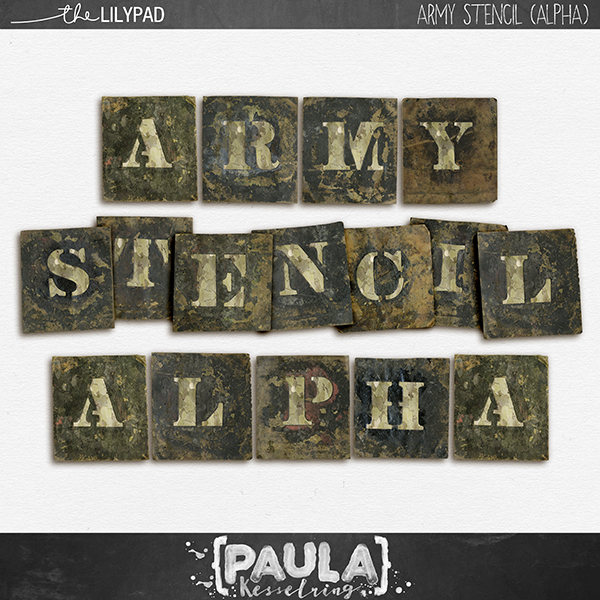 Army Stencil Alpha