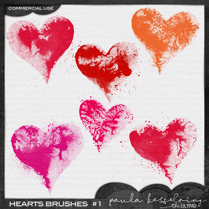 CU - Hearts Brushs #1 - Image 2