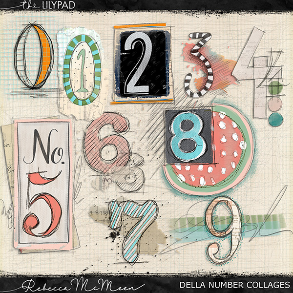 Della Number Collages
