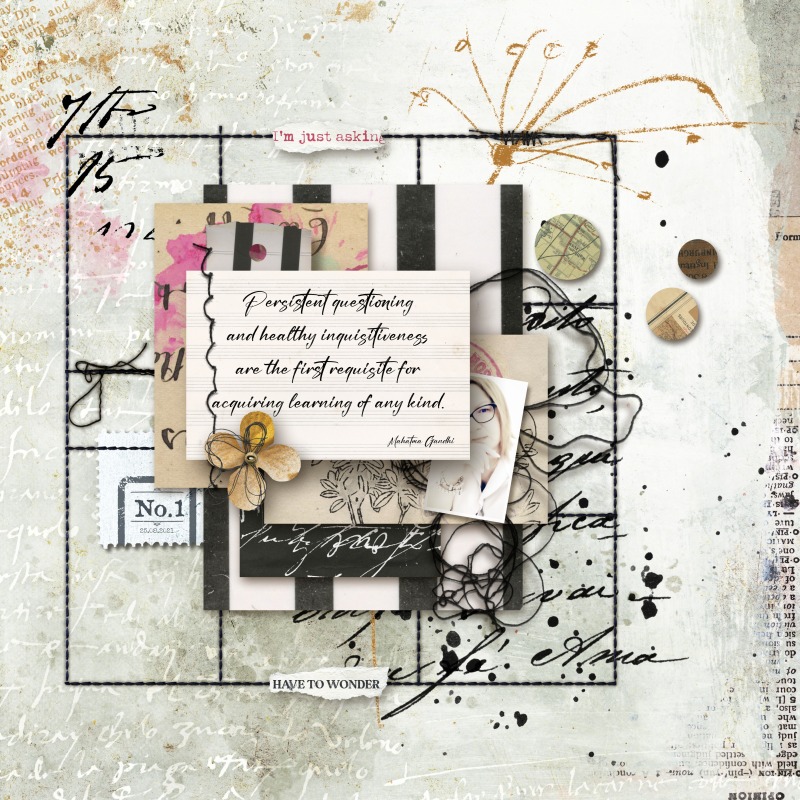 Hear My Voice: 01 - Questioning | Digital Scrapbooking Paper Pack - Image 8