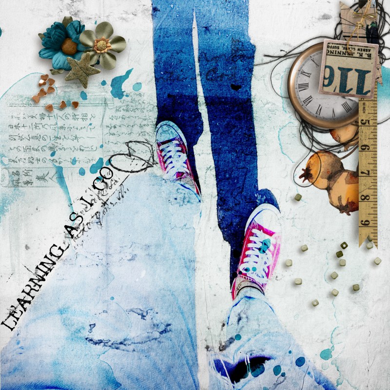 Hear My Voice 04 Learning Digital Scrapbooking Mixed Media Elements - Image 9