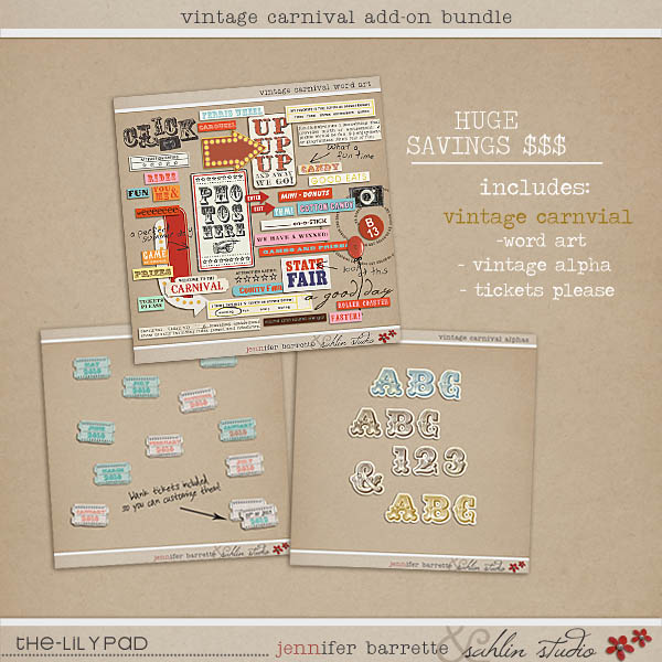 Vintage Carnival Add-On Bundle by Sahlin Studio and Jenn Barrette