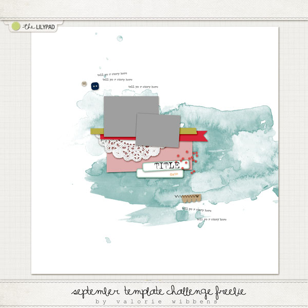 September Template Challenge Freebie
