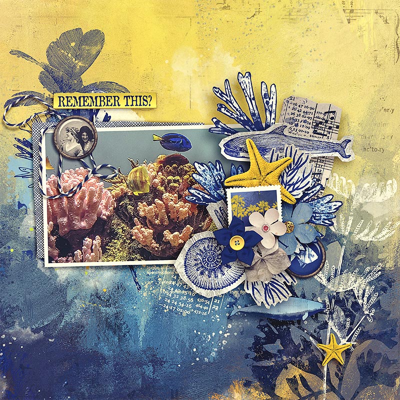 Whale of a Time Digital Scrapbooking Papers - Image 7