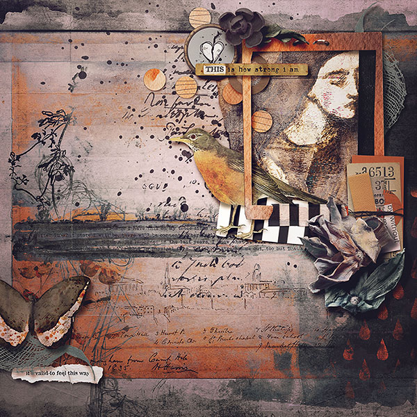 Hear My Voice 02 Hurting Digital Scrapbooking Mixed Media Elements - Image 7