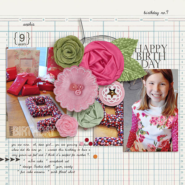 vintage poinsettia (elements) - Image 3