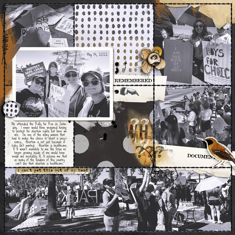 Hear My Voice: 01 - Questioning | Digital Scrapbooking Template Duo - Image 3