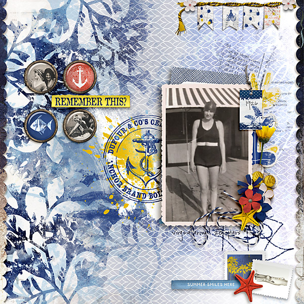 Whale of a Time Digital Scrapbooking Papers - Image 8