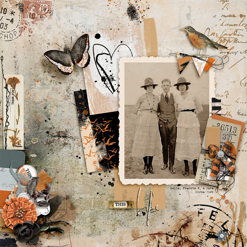 Hear My Voice 02 Hurting Digital Scrapbooking Mixed Media Elements - Image 9