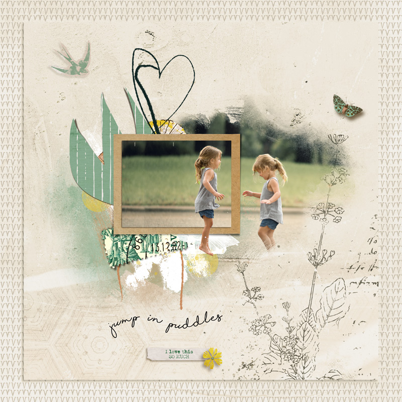 Here We Go Digital Scrapbooking Page Templates - Image 5