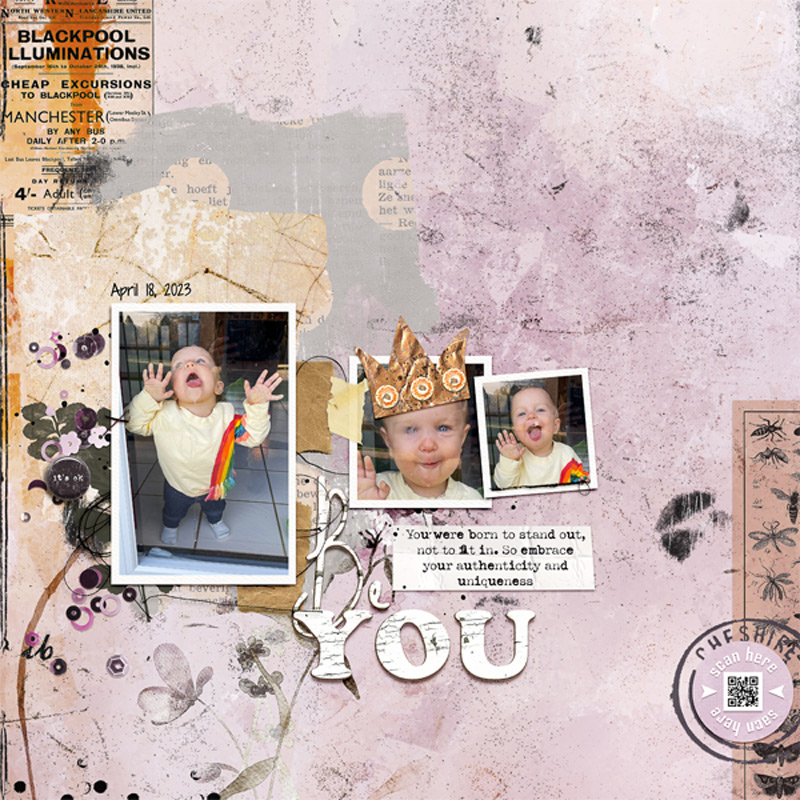 Hear My Voice 12 Masking Digital Scrapbooking Templates - Image 4