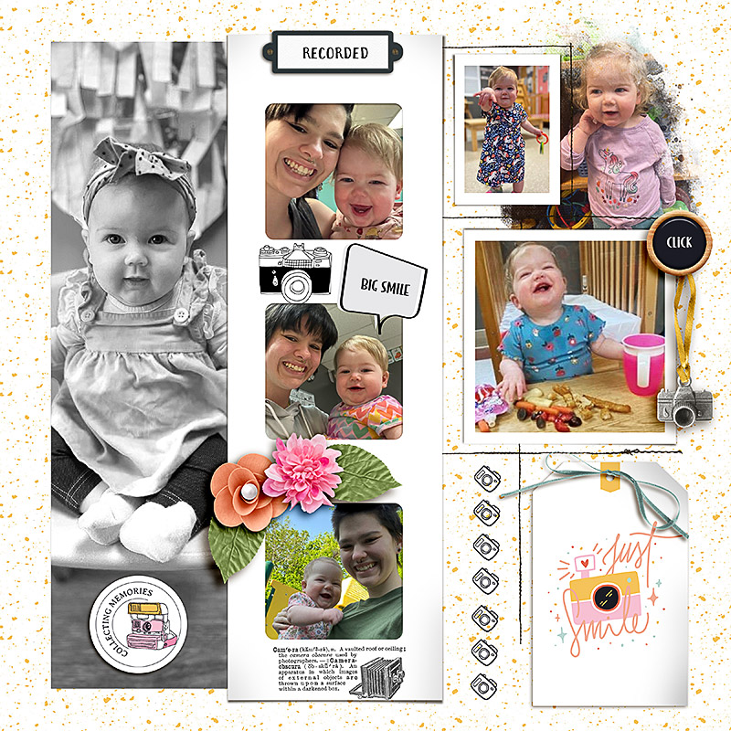 See This No4 digital scrapbooking template album - Image 4