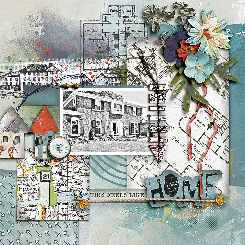 No Place Like Home Digital Scrapbooking Kit by Lynn Grieveson - Image 9