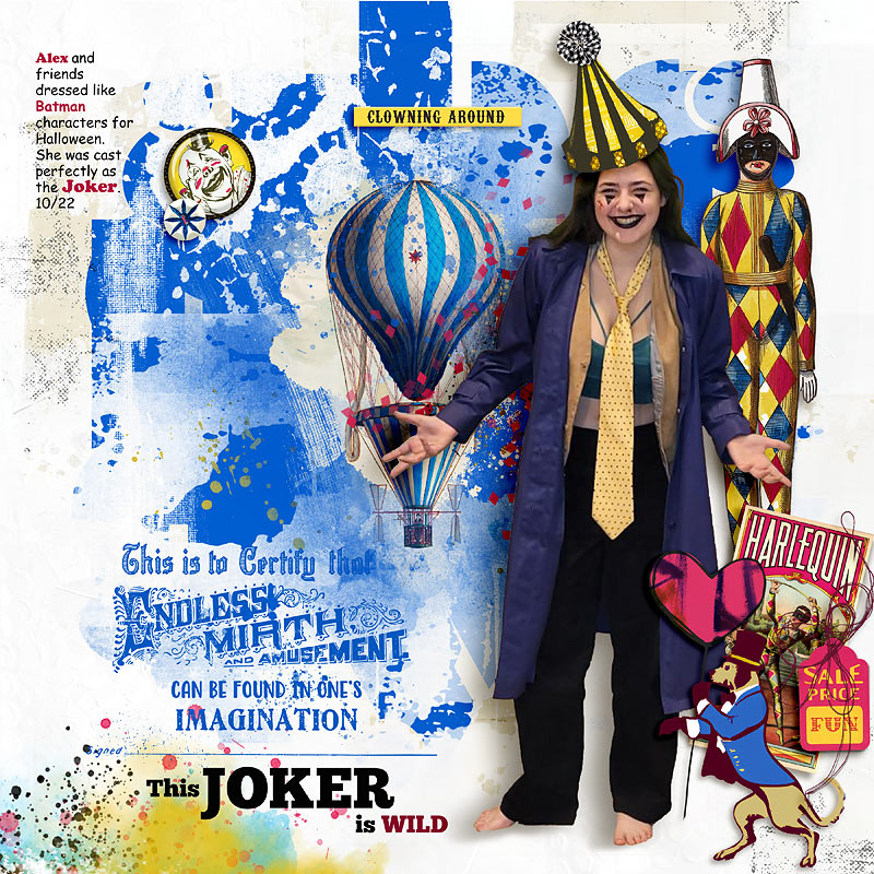 Circus Circus Clowning Collage Elements for Digital Scrapbooking by Lynn Grieveson - Image 9