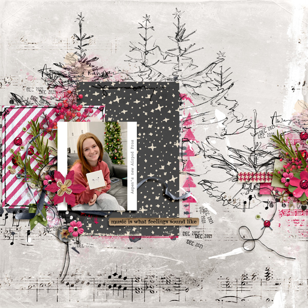 Hear My Voice 08 Carol Singing Digital Scrapbooking Templates - Image 7