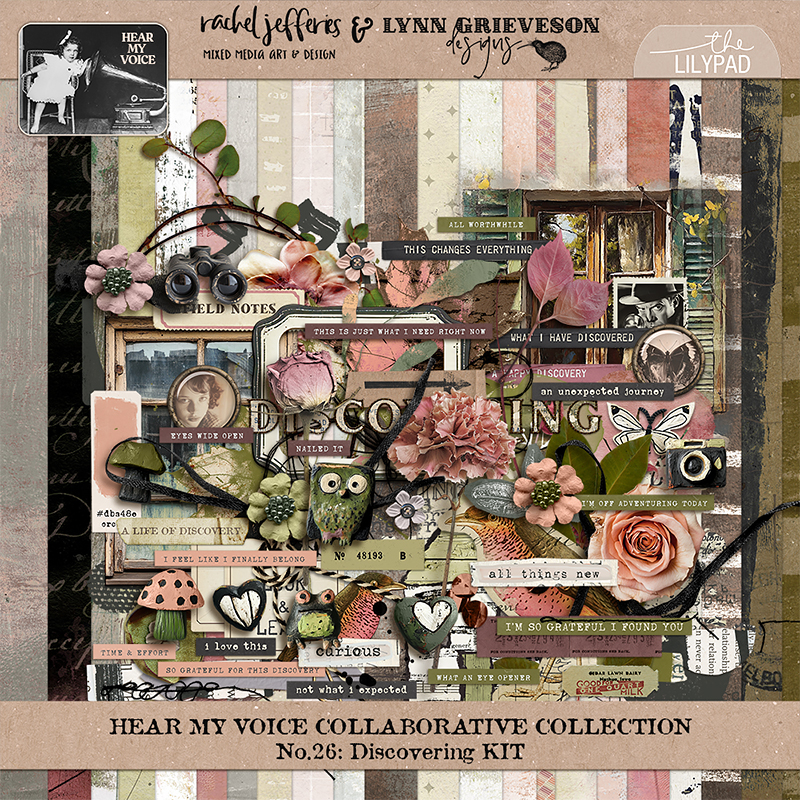 Hear My Voice 26 Discovering Digital Scrapbooking Kit