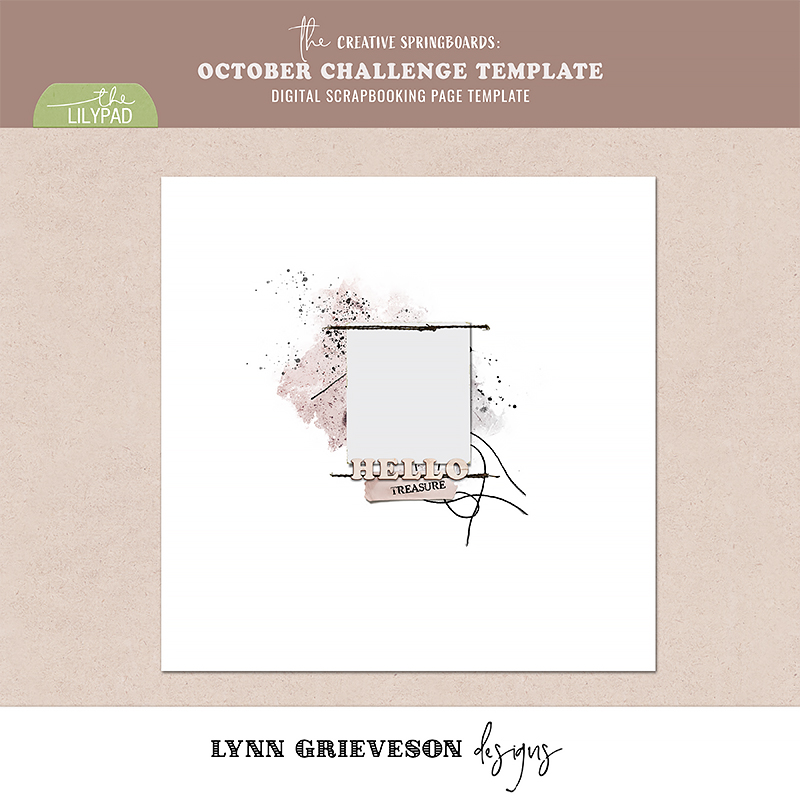 October 2024 template challenge page template by Lynn Grieveson