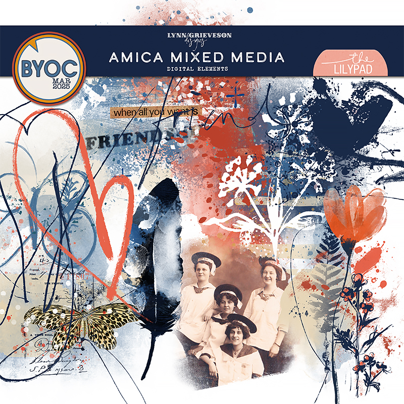 Amica Digital Scrapbooking Mixed Media by Lynn Grieveson