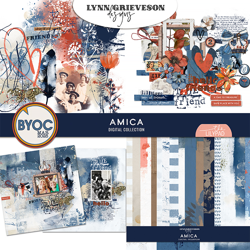 Amica Digital Scrapbooking Collection by Lynn Grieveson