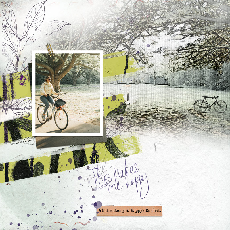 Bicyclette Digital Scrapbooking templates by Lynn Grieveson - Image 5