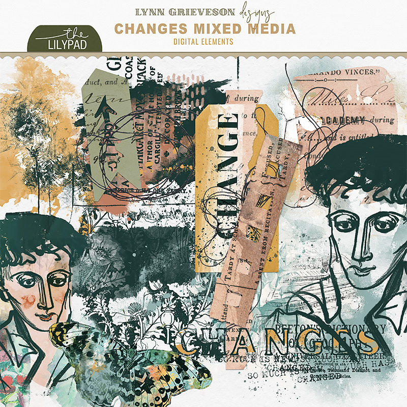 Changes Digital Scrapbooking Mixed Media by Lynn Grieveson