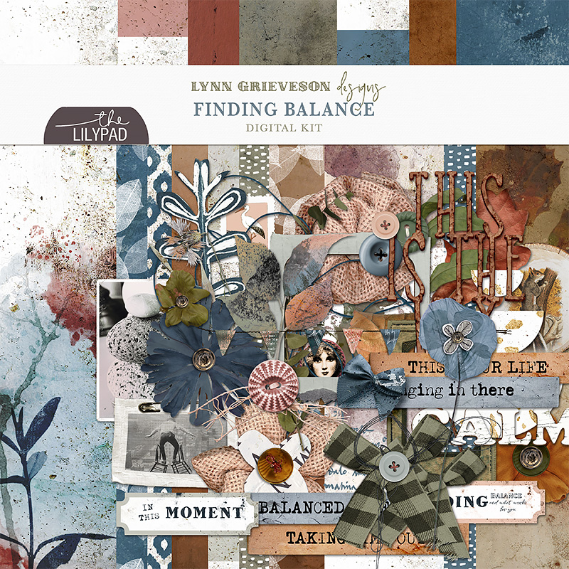 Finding Balance Digital Scrapbooking Kit by Lynn Grieveson