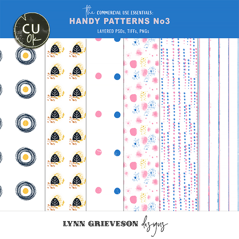 Handy Patterns No3 Commercial Use Patterns for Digital Scrapbooking