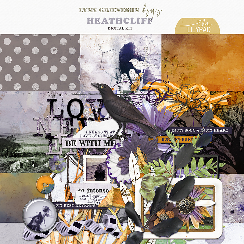 Heathcliff Digital Scrapbooking Kit by Lynn Grieveson