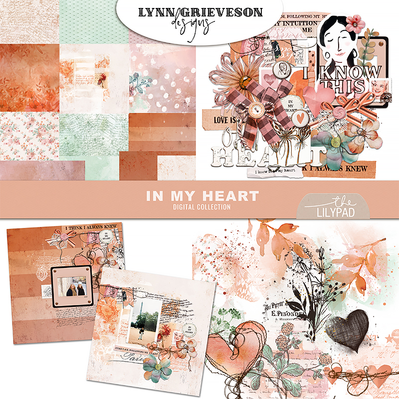 In My Heart digital scrapbooking Collection by Lynn Grieveson