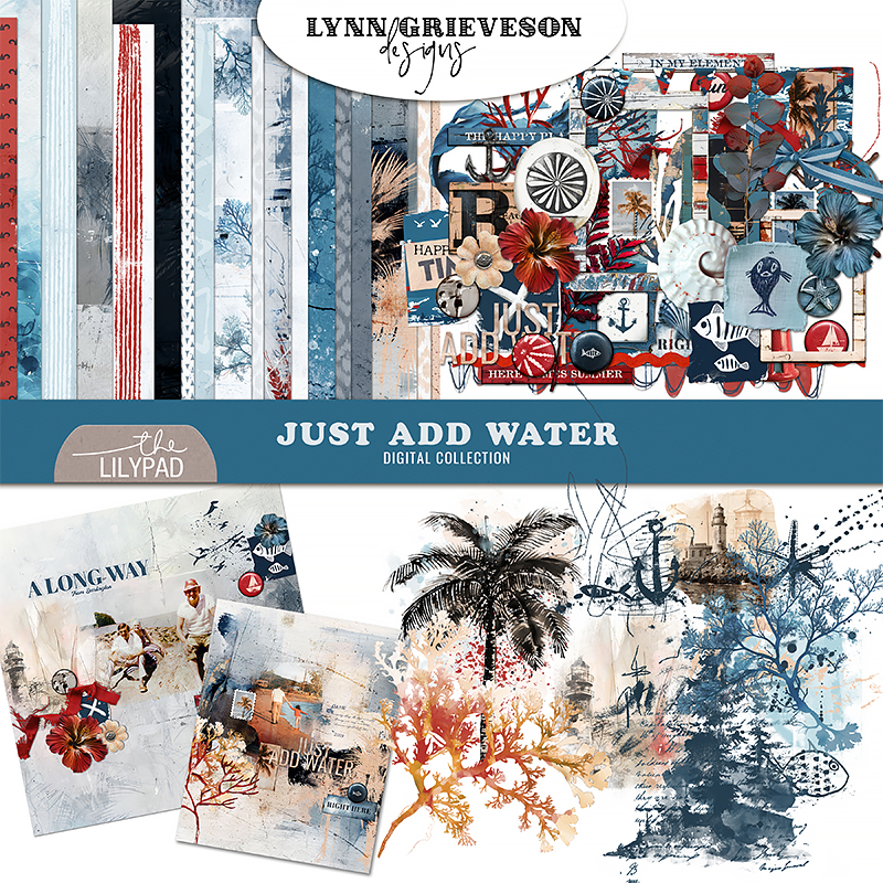 Just Add Water Digital Scrapbooking Collection