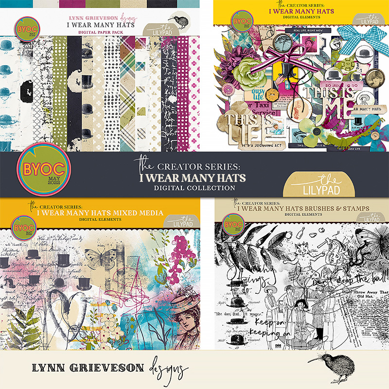 I Wear Many Hats Digital Scrapbooking Collection
