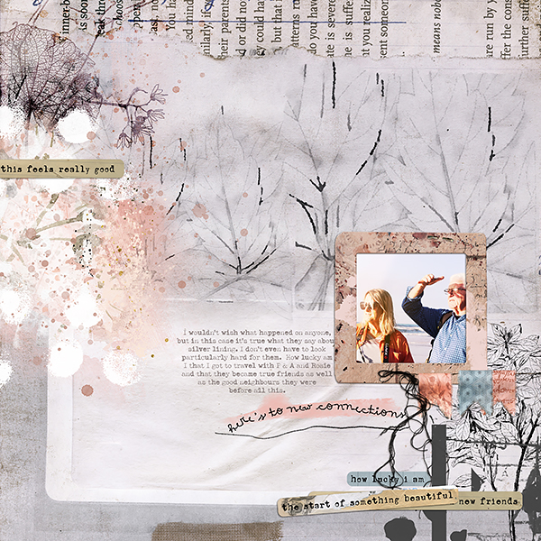 New Connections Mixed Media Digital Scrapbooking Elements - Image 3