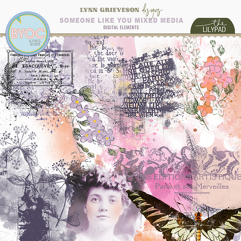 Someone Like You Digital Scrapbooking Mixed Media