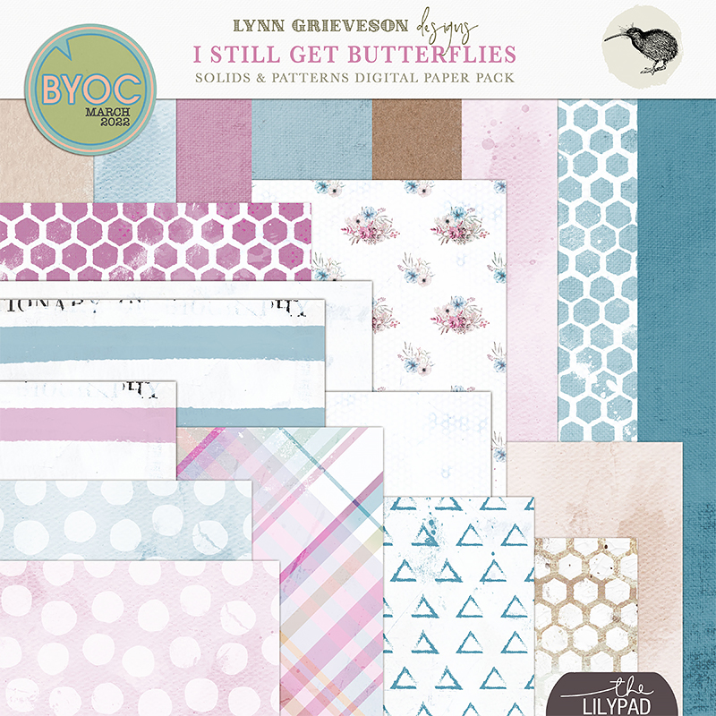 I Still Get Butterflies Digital Scrapbooking Paper Pack