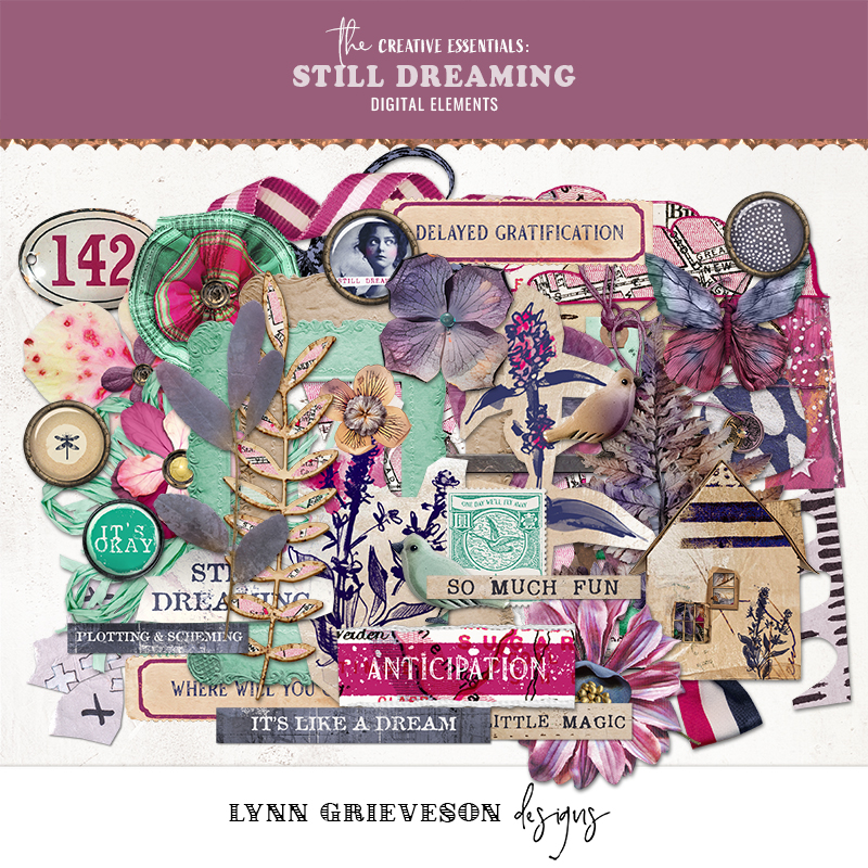 Still Dreaming Digital Scrapbooking Kit by Lynn Grieveson - Image 5