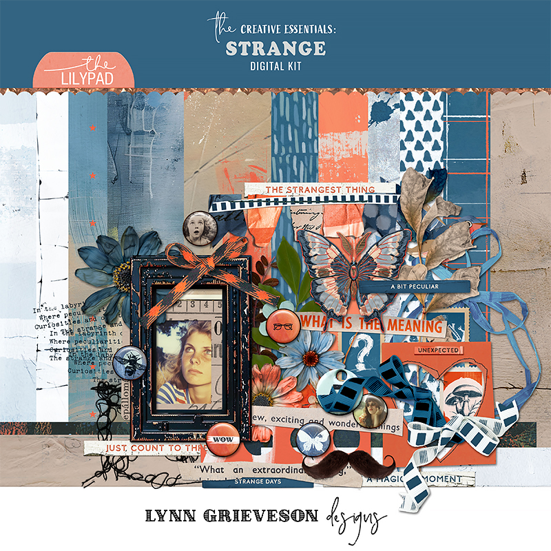 Strange Digital Scrapbooking Kit by Lynn Grieveson
