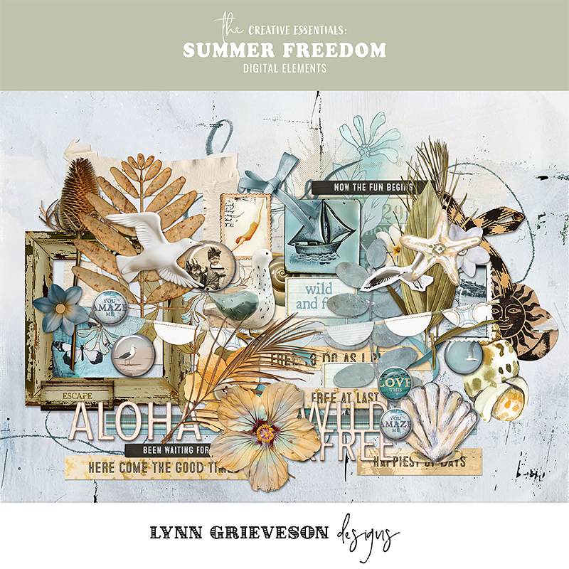 Summer Freedom Digital Scrapbooking Kit - Image 6