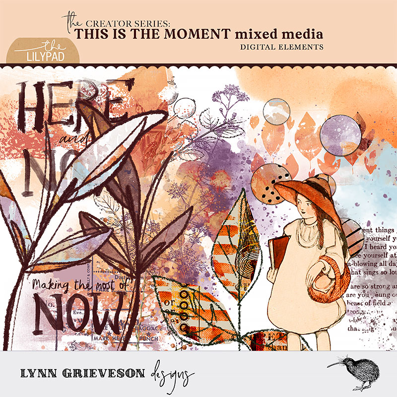 This Is The Moment Digital Scrapbooking Mixed Media