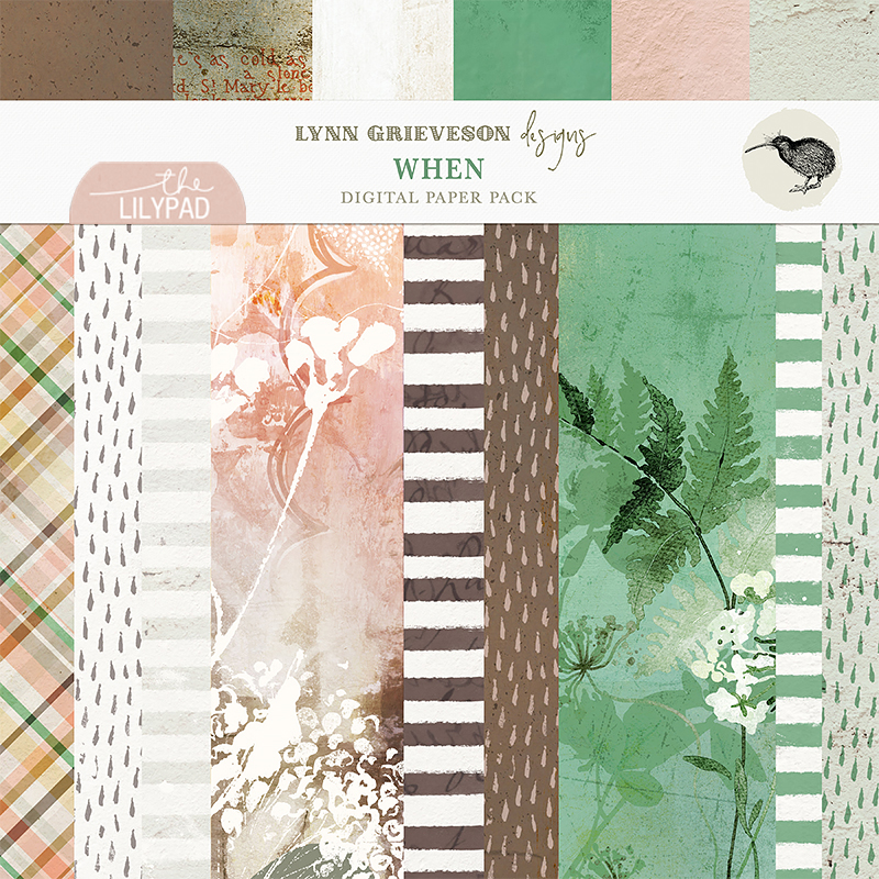 When Digital Scrapbooking Paper Pack