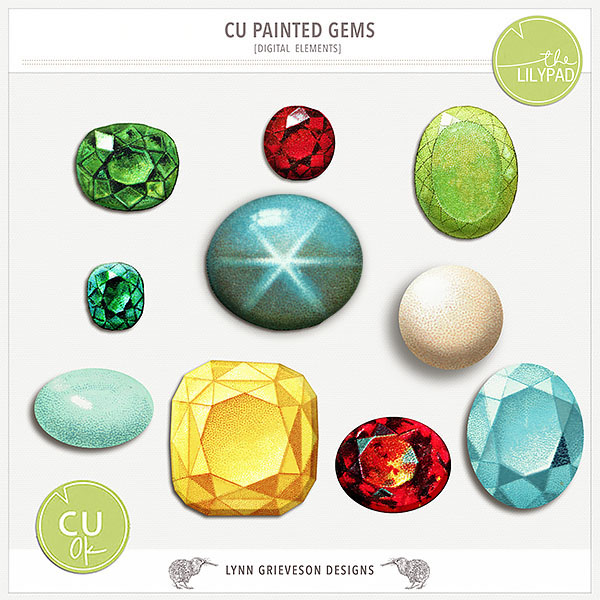 CU/PU Painted Gems
