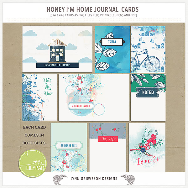 Honey I'm Home Journal Cards