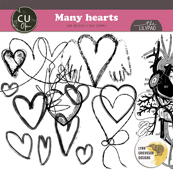 Many Hearts brushes